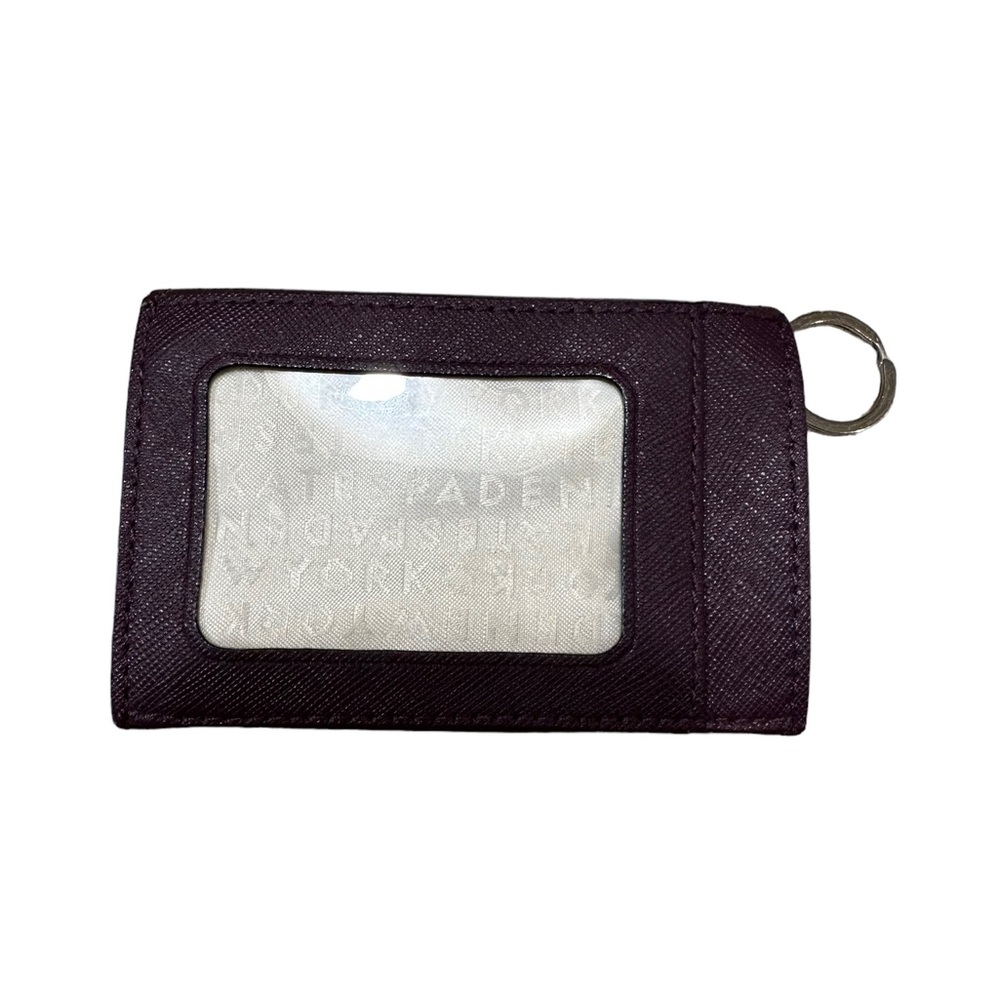 Kate Spade Burgundy and Tan Keychain Mini Keychain Wallet - Picture 4 of 10